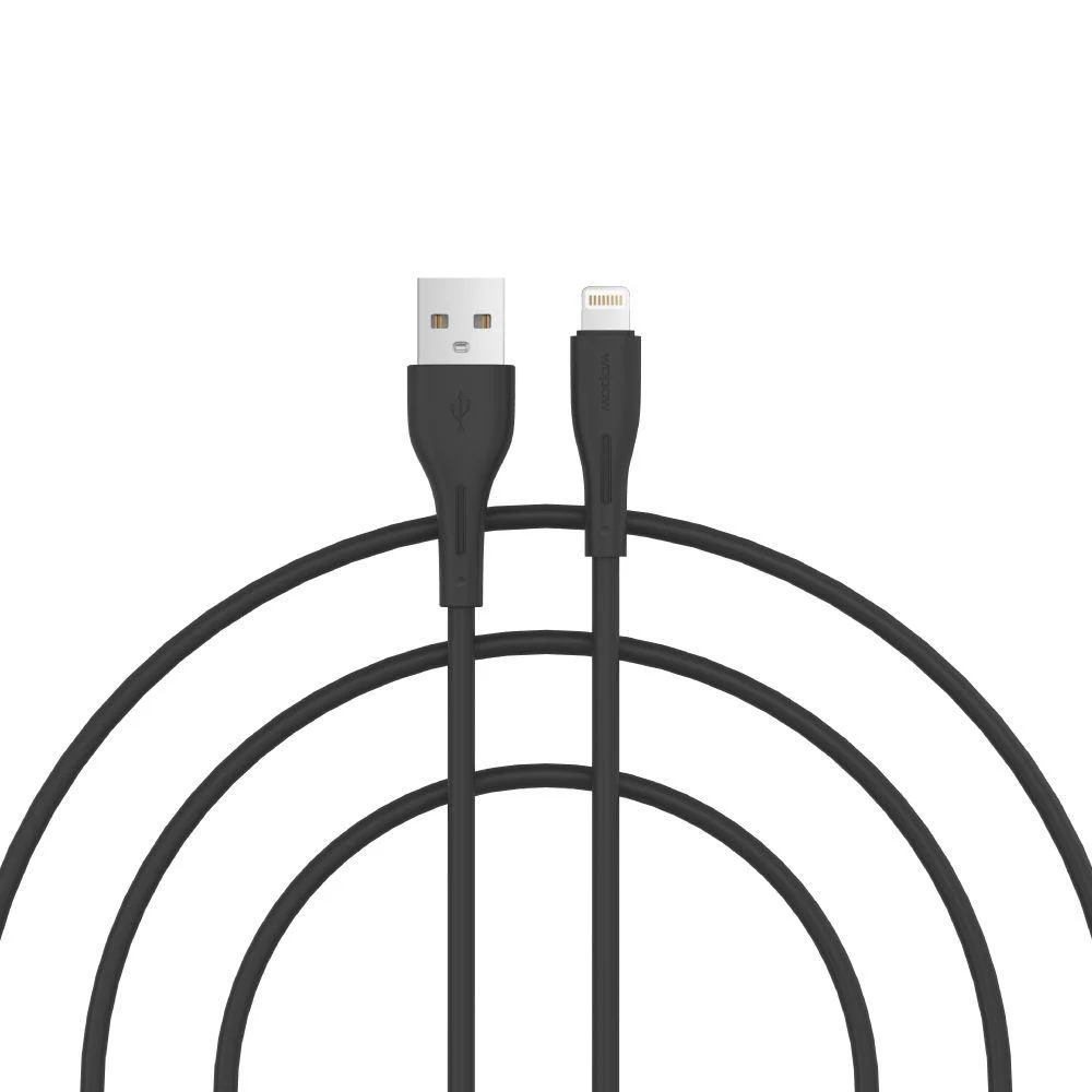 كيبل ايفون 2m باللون الأسود من ووبو